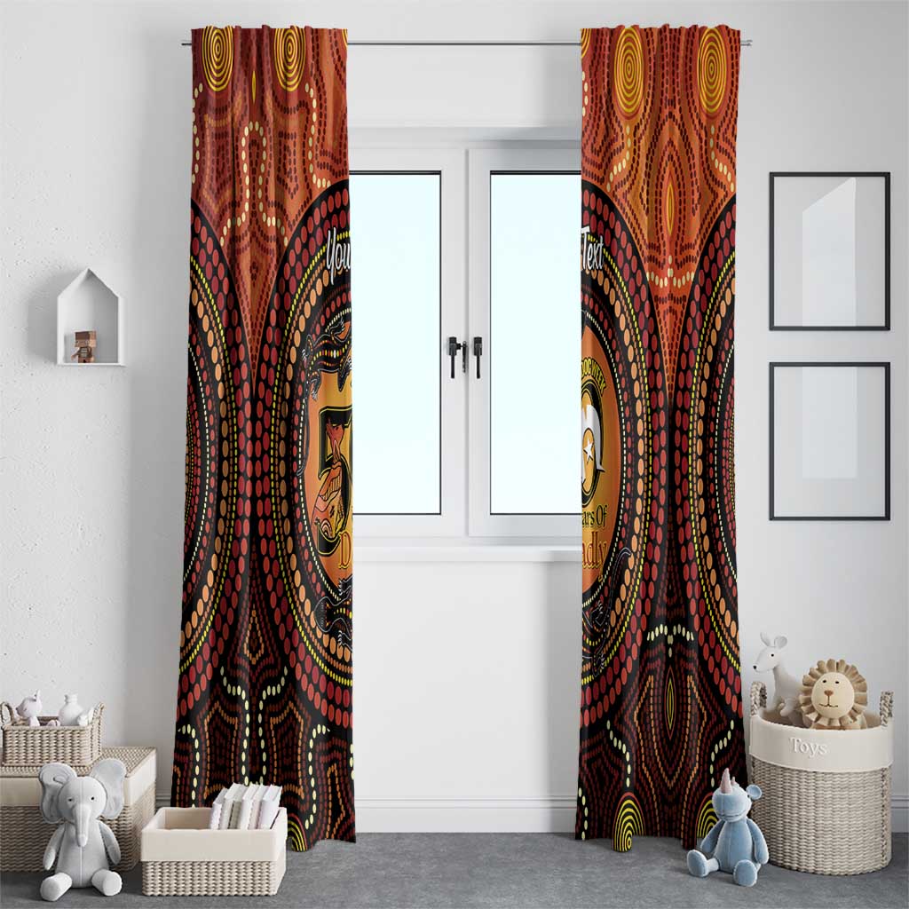 NAIDOC Week 2026 Personalised Window Curtain 50 Years of Deadly Lizard Kangaroo Aboriginal Art