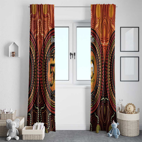 NAIDOC Week 2026 Personalised Window Curtain 50 Years of Deadly Lizard Kangaroo Aboriginal Art
