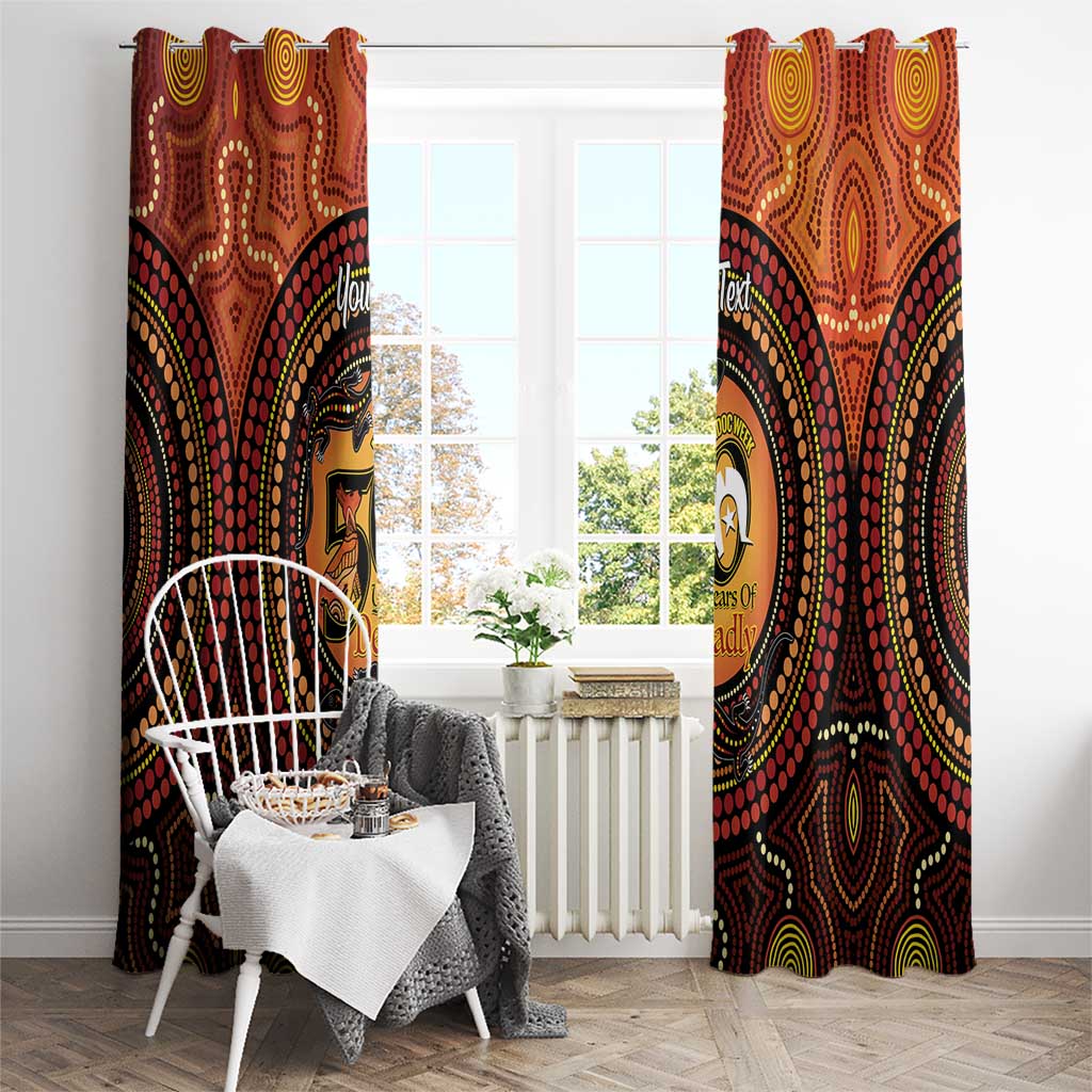 NAIDOC Week 2026 Personalised Window Curtain 50 Years of Deadly Lizard Kangaroo Aboriginal Art