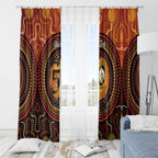 NAIDOC Week 2026 Personalised Window Curtain 50 Years of Deadly Lizard Kangaroo Aboriginal Art