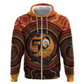 NAIDOC Week 2026 Personalised Zip Hoodie 50 Years of Deadly Lizard Kangaroo Aboriginal Art