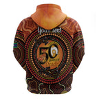 NAIDOC Week 2026 Personalised Zip Hoodie 50 Years of Deadly Lizard Kangaroo Aboriginal Art