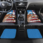 Personalised United States And Australia Car Mats USA Eagle With Aussie Kangaroo