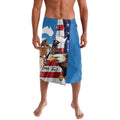 Personalised United States And Australia Lavalava USA Eagle With Aussie Kangaroo