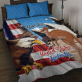 Personalised United States And Australia Quilt Bed Set USA Eagle With Aussie Kangaroo