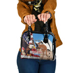 Personalised United States And Australia Shoulder Handbag USA Eagle With Aussie Kangaroo
