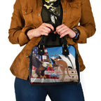 Personalised United States And Australia Shoulder Handbag USA Eagle With Aussie Kangaroo