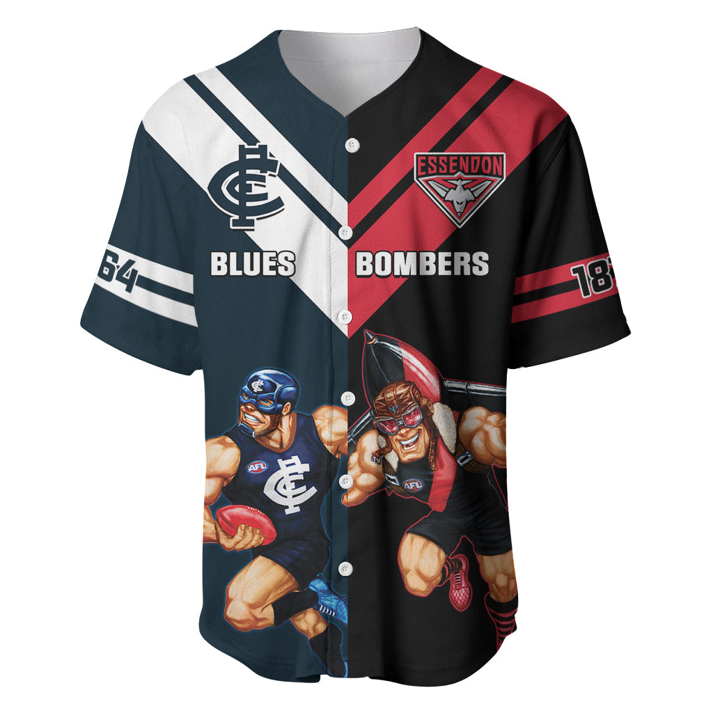 Custom Blues And Bombers Football Baseball Jersey 2024 Together Sporty