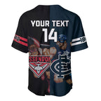 Custom Blues And Bombers Football Baseball Jersey 2024 Together Sporty