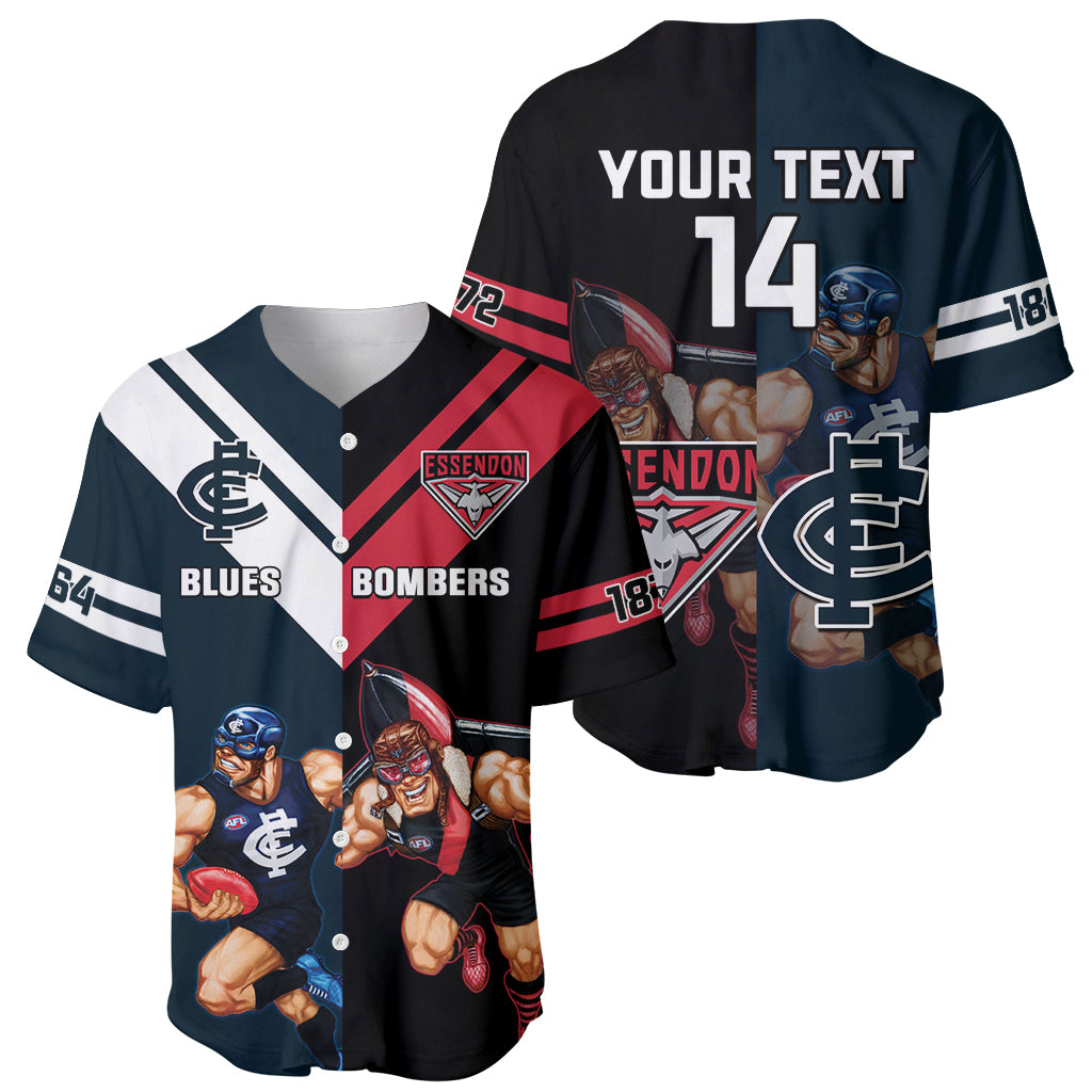 Custom Blues And Bombers Football Baseball Jersey 2024 Together Sporty