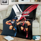 Custom Blues And Bombers Football Blanket 2024 Together Sporty