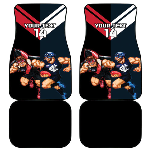 Custom Blues And Bombers Football Car Mats 2024 Together Sporty