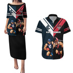 Custom Blues And Bombers Football Couples Matching Puletasi and Hawaiian Shirt 2024 Together Sporty