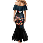 Custom Blues And Bombers Football Family Matching Mermaid Dress and Hawaiian Shirt 2024 Together Sporty
