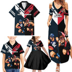 Custom Blues And Bombers Football Family Matching Summer Maxi Dress and Hawaiian Shirt 2024 Together Sporty