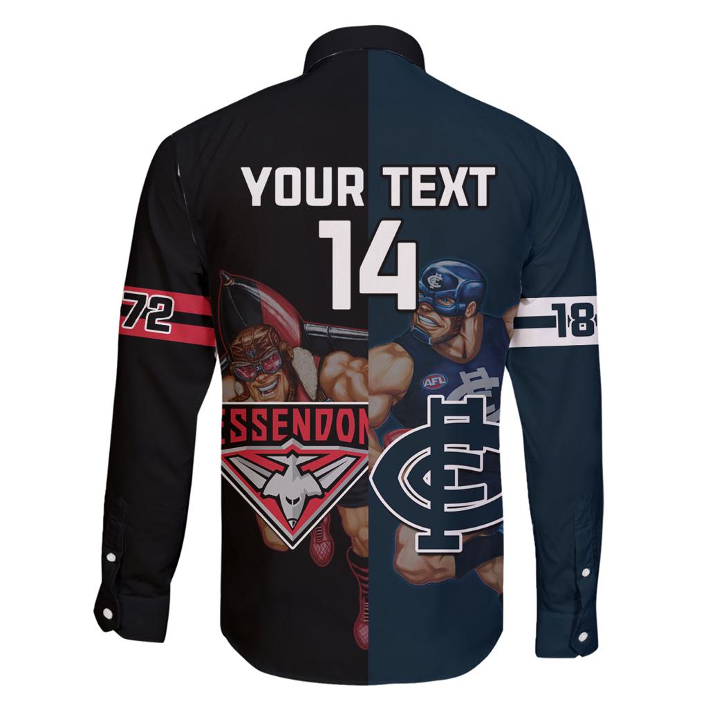 Custom Blues And Bombers Football Family Matching Summer Maxi Dress and Hawaiian Shirt 2024 Together Sporty