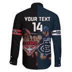 Custom Blues And Bombers Football Family Matching Summer Maxi Dress and Hawaiian Shirt 2024 Together Sporty