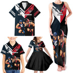 Custom Blues And Bombers Football Family Matching Tank Maxi Dress and Hawaiian Shirt 2024 Together Sporty