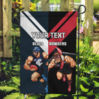 Custom Blues And Bombers Football Garden Flag 2024 Together Sporty