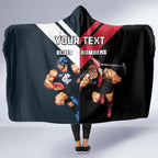 Custom Blues And Bombers Football Hooded Blanket 2024 Together Sporty