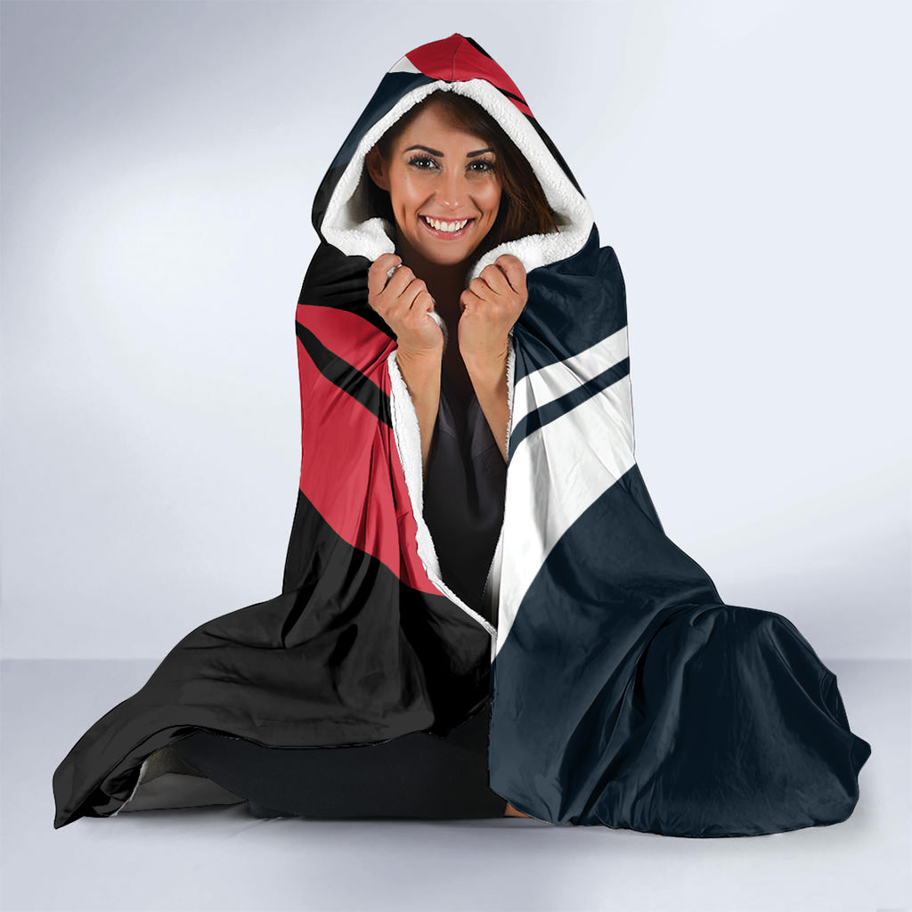 Custom Blues And Bombers Football Hooded Blanket 2024 Together Sporty