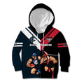 Custom Blues And Bombers Football Kid Hoodie 2024 Together Sporty