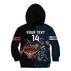 Custom Blues And Bombers Football Kid Hoodie 2024 Together Sporty