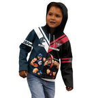 Custom Blues And Bombers Football Kid Hoodie 2024 Together Sporty