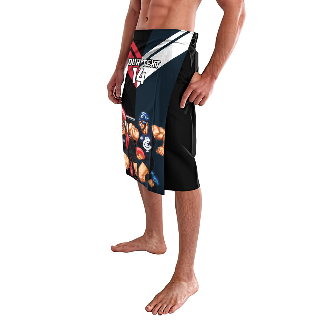 Custom Blues And Bombers Football Lavalava 2024 Together Sporty