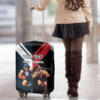Custom Blues And Bombers Football Luggage Cover 2024 Together Sporty