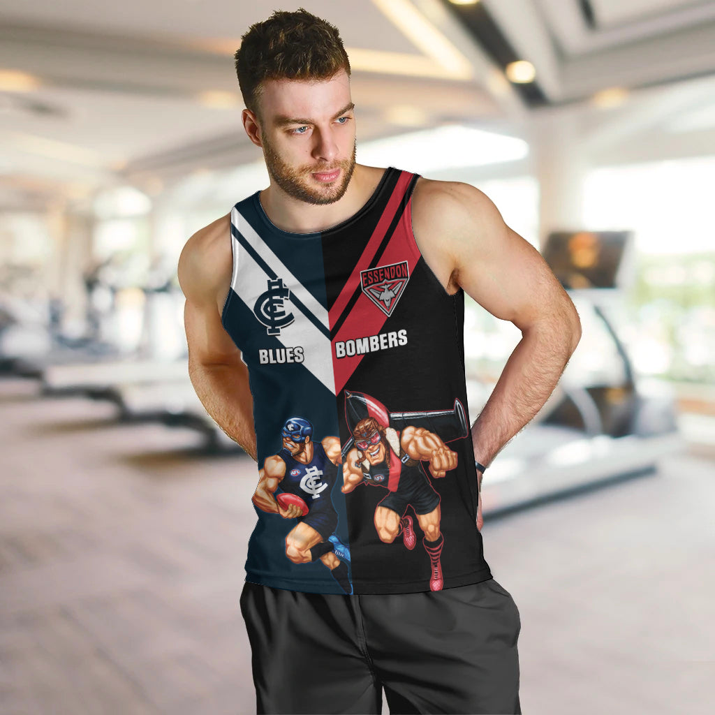 Custom Blues And Bombers Football Men Tank Top 2024 Together Sporty