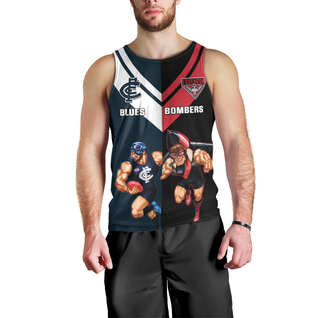 Custom Blues And Bombers Football Men Tank Top 2024 Together Sporty