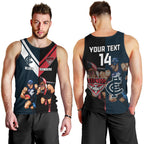 Custom Blues And Bombers Football Men Tank Top 2024 Together Sporty