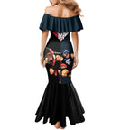 Custom Blues And Bombers Football Mermaid Dress 2024 Together Sporty