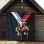 Custom Blues And Bombers Football Quilt 2024 Together Sporty