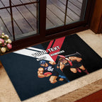 Custom Blues And Bombers Football Rubber Doormat 2024 Together Sporty
