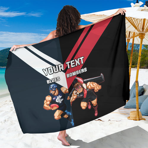 Custom Blues And Bombers Football Sarong 2024 Together Sporty