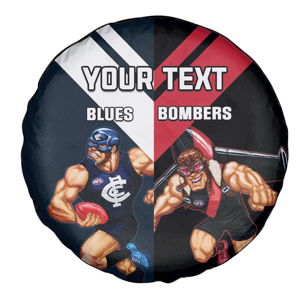 Custom Blues And Bombers Football Spare Tire Cover 2024 Together Sporty
