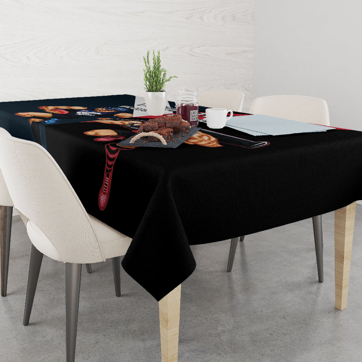 Custom Blues And Bombers Football Tablecloth 2024 Together Sporty