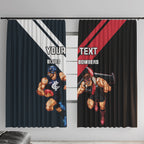 Custom Blues And Bombers Football Window Curtain 2024 Together Sporty
