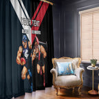 Custom Blues And Bombers Football Window Curtain 2024 Together Sporty