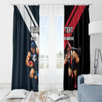 Custom Blues And Bombers Football Window Curtain 2024 Together Sporty
