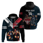 Custom Blues And Bombers Football Zip Hoodie 2024 Together Sporty