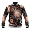 Australia NAIDOC Week Baseball Jacket Happy 50th Anniversary Brown Version
