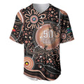 Australia NAIDOC Week Baseball Jersey Happy 50th Anniversary Brown Version