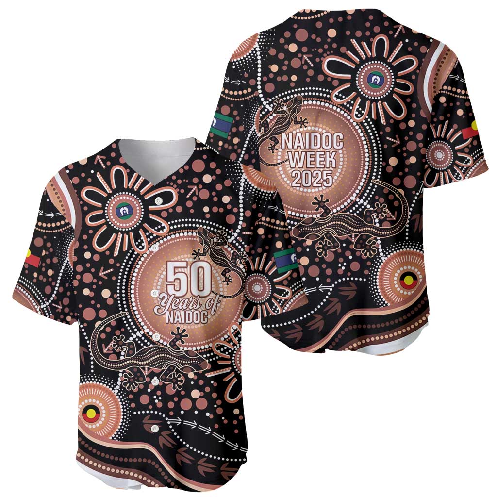 Australia NAIDOC Week Baseball Jersey Happy 50th Anniversary Brown Version