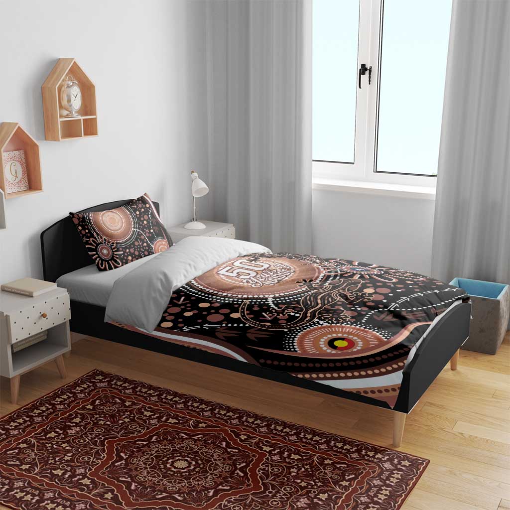Australia NAIDOC Week Bedding Set Happy 50th Anniversary Brown Version