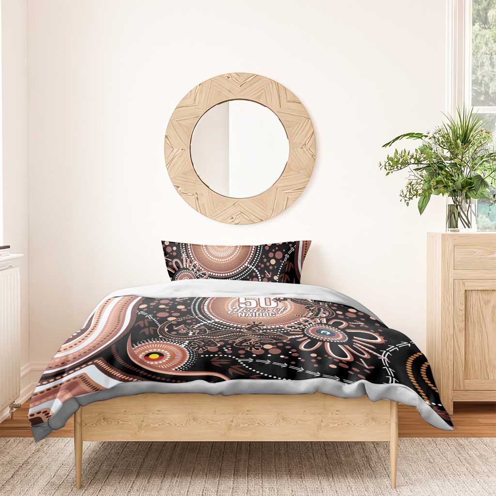 Australia NAIDOC Week Bedding Set Happy 50th Anniversary Brown Version