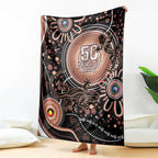 Australia NAIDOC Week Blanket Happy 50th Anniversary Brown Version