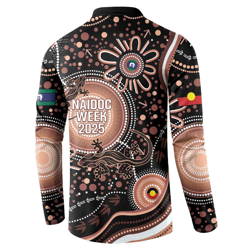 Australia NAIDOC Week Button Sweatshirt Happy 50th Anniversary Brown Version